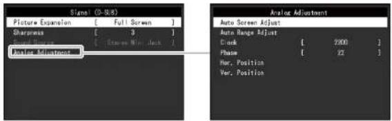 EIZO FlexScan EV2455 - Réglages du signal - 1