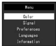 EIZO FlexScan EV2455 - Affichage du menu - 1