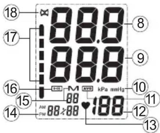 TOPCOM BD4600 - Displaybeskrivning - 1