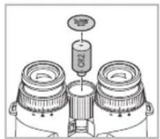 Swarovski EL Range 10x42 W B - Sostituzione della batteria - 1