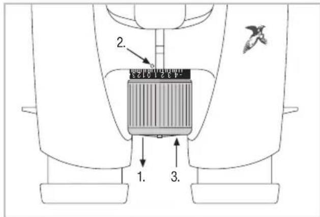 Swarovski EL 10x32 W B - Utilisation avec une acuite visuelle identique pour les deux yeux : - 1