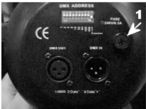 HQ Power PAR64 - b) Sicherung - 1