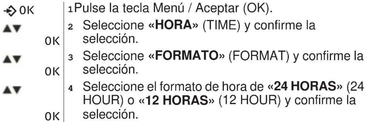 TOPCOM Butler 901 Combo - Ajustar el formato de hora - 1