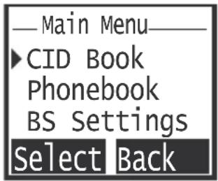 TOPCOM Sologic B931 - Navigating the menu - 1