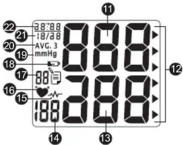 TOPCOM BD4601 - Displaybeskrivning - 1