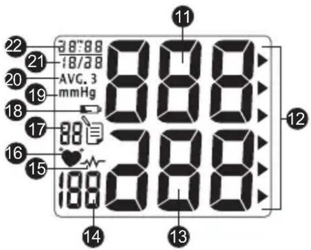 TOPCOM BD4601 - Display-Beschreibung - 1