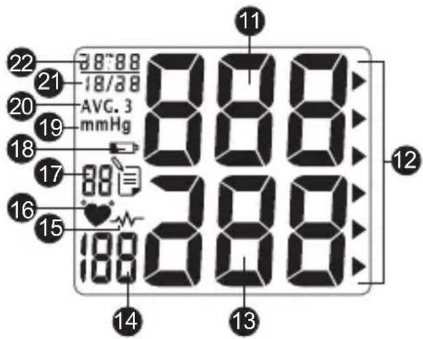 TOPCOM BD4601 - Descripción de la pantalla - 1