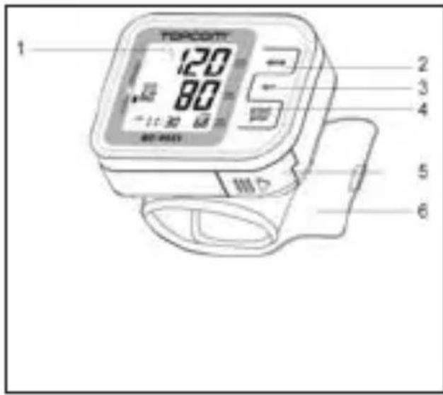 TOPCOM BD4620 - Buttons - 1