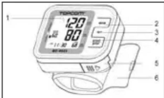 TOPCOM BD4620 - Knappar - 1