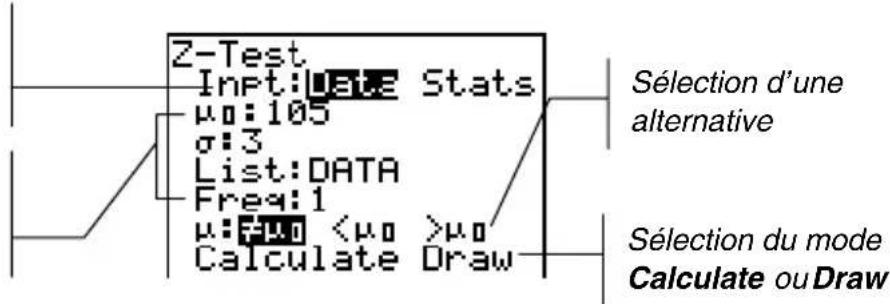 TEXAS INSTRUMENTS TI82 STATS - Utilisation d'un écran d'édition pour estimation - 1