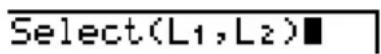 TEXAS INSTRUMENTS TI82 STATS - Sélectionner des points de données sur un graphe - 1