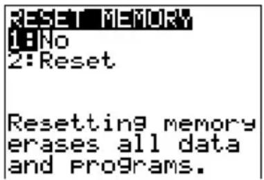 TEXAS INSTRUMENTS TI82 STATS - Quitter un menu sans choisir d'option - 4