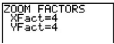 TEXAS INSTRUMENTS TI82 STATS - Vérifier XFact et YFact - 1