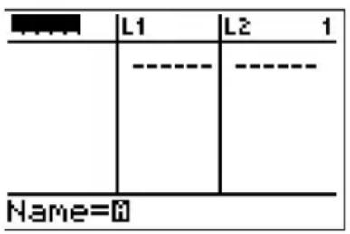 TEXAS INSTRUMENTS TI82 STATS - Affichage de l'éditeur de listes statistiques - 3