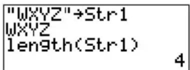 TEXAS INSTRUMENTS TI82 STATS - length( - 1