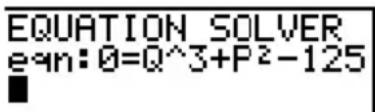 TEXAS INSTRUMENTS TI82 STATS - Saisie d'une expression dans l'éditeur de résolution - 2