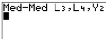 TEXAS INSTRUMENTS TI82 STATS - Med-Med (ax+b) - 1