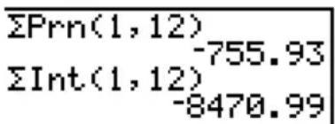 TEXAS INSTRUMENTS TI82 STATS - Int(pmt1, pmt2[ roundvalue]) - 2