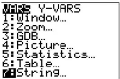 TEXAS INSTRUMENTS TI82 STATS - Variables chaîne - 1