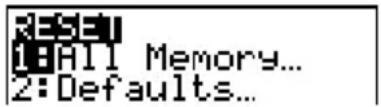 TEXAS INSTRUMENTS TI82 STATS - Quitter un menu sans choisir d'option - 3
