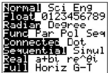 TEXAS INSTRUMENTS TI82 STATS - Modes des nombres complexes - 1