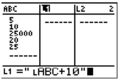 TEXAS INSTRUMENTS TI82 STATS - Modification d'un terme dans une liste - 3
