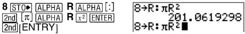 TEXAS INSTRUMENTS TI82 STATS - Accès à une saisie précédente - 6