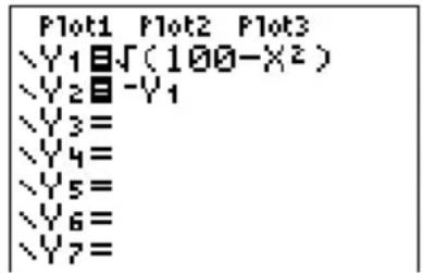 TEXAS INSTRUMENTS TI82 STATS - Afficher des fonctions dans l'éditeur Y= - 1