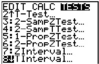 TEXAS INSTRUMENTS TI82 STATS - 13-2 Estimations et distributions - 1