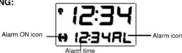 TFA 98.1009 - ALARM SETTING: - 1