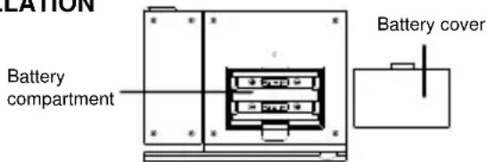 TFA 98.1009 - BATTERIES INSTALLATION - 1