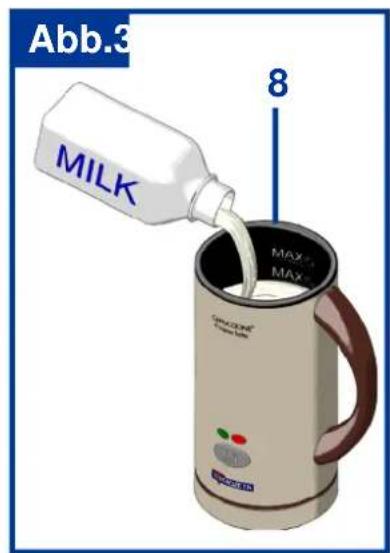 TERMOZETA CAPPUCCIONE IL CREMA LATTE 75306 - ZUBEREITUNG DER WARMEN MILCHCREME - 3
