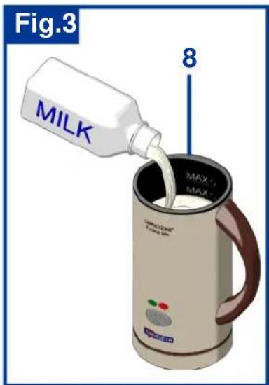 TERMOZETA CAPPUCCIONE IL CREMA LATTE 75306 - PREPARATION MOUSSE DE LAIT CHAUD - 3