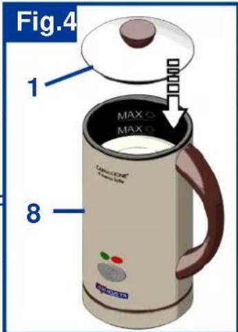 TERMOZETA CAPPUCCIONE IL CREMA LATTE 75306 - PREPARATION MOUSSE DE LAIT CHAUD - 4