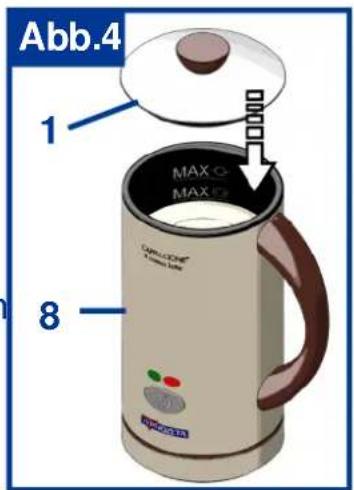 TERMOZETA CAPPUCCIONE IL CREMA LATTE 75306 - ZUBEREITUNG DER WARMEN MILCHCREME - 5