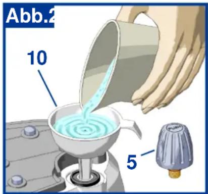 TERMOZETA Super Compact 74339 - WASSERFÜLLUNG DESDAMPFBEHÄLTERS - 1
