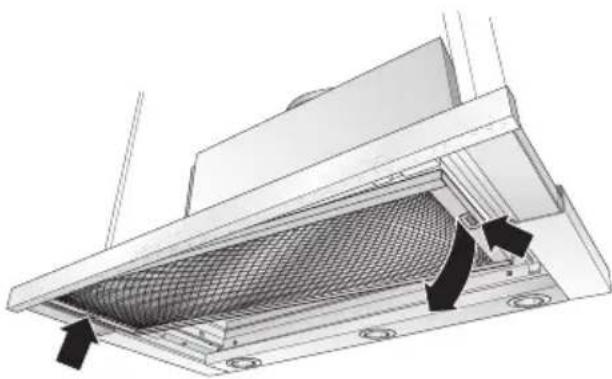 SIEMENS LI46930 - Smontaggio e montaggio dei filtri metallici per grassi: - 2