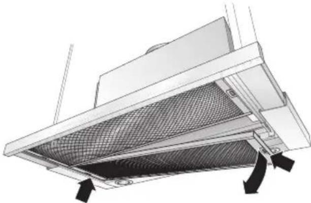 SIEMENS LI46930 - Aus- und Einbauen der Metall-Fettfilter: - 1