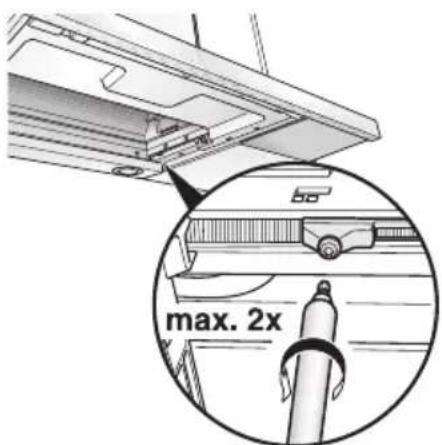 SIEMENS LI46930 - Re-adjusting the limit switch: - 1