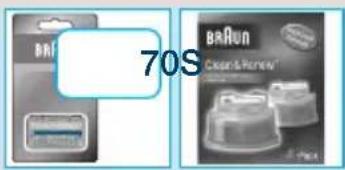 BRAUN Series 7 760cc4 - Byta ut skärblads- & saxkasseten / Återställa - 3