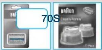 BRAUN Series 7 760cc4 - Udskifting af kassetten med skareblade og lamelknife / nulstilling - 3