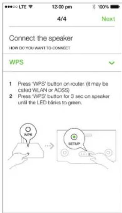 PHILIPS Multiroom SW750M - Option 3: configuration directe de la connexion sans fil à un routeur WPS - 1