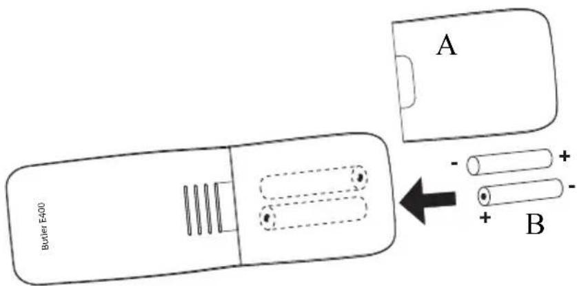 TOPCOM Butler E400 - De handset installeren - 1