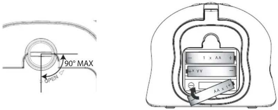 TOPCOM Babytalker 2500 - Instalace baterií v dětské jednotce - 1