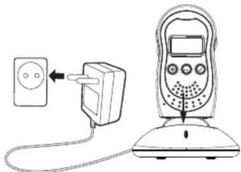 TOPCOM Babytalker 2500 - Strömförsörjning för föräldraenheten - 1