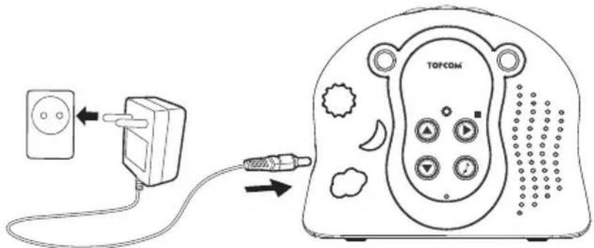 TOPCOM Babytalker 2500 - Alimentación de la unidad del bebé - 1