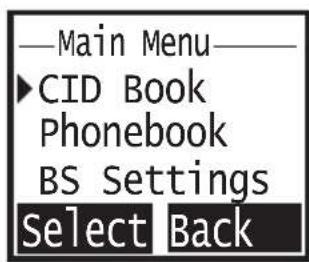 TOPCOM Butler 930 - Navigating the menu - 1