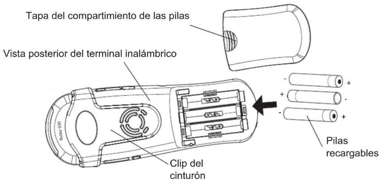 TOPCOM Butler 930 - Instalación de las pilas - 1