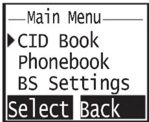 TOPCOM Butler 930 - Navigazione dei menu - 1