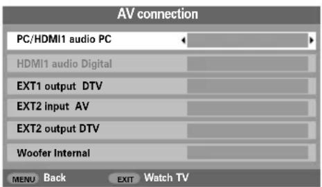 TOSHIBA 42C3035DG - PC audio - 2
